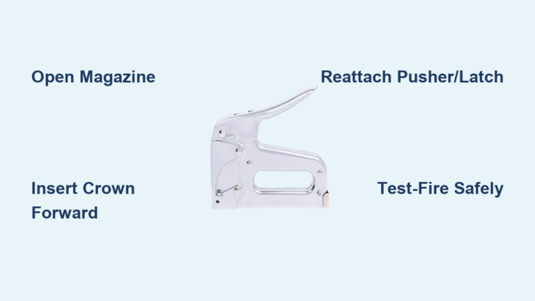 How to Load Arrow T50 Stapler – Quick Guide