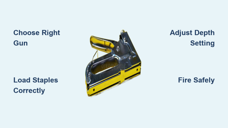 How to Use a Staple Gun: Quick Steps