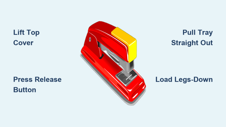 How to Open a Stapler Flat: Quick Steps