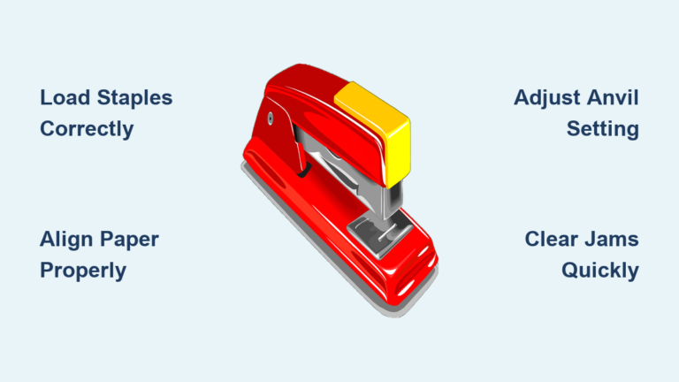 How to Use a Stapler: Quick Steps