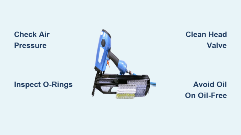 Fix Air Nailer Piston Not Retracting