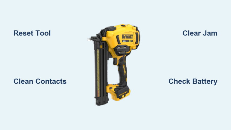 Fix DeWalt Nailer Flashing Light