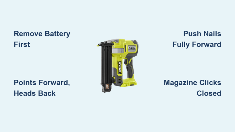 How to Load Nails in Ryobi Brad Nailer