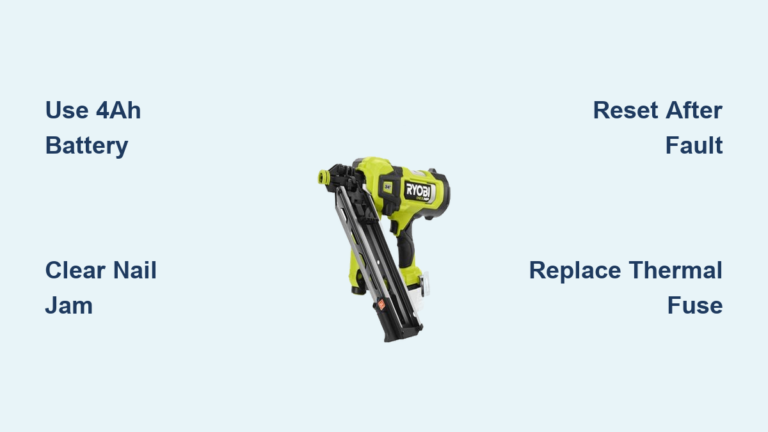 Fix Ryobi Brad Nailer Flashing Light Issue